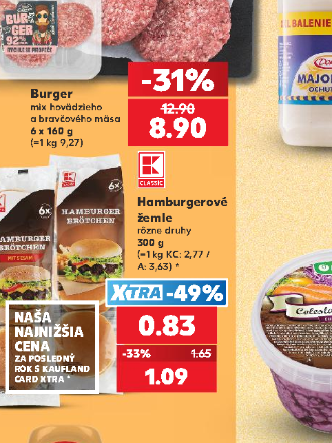 Hamburgerové žemle