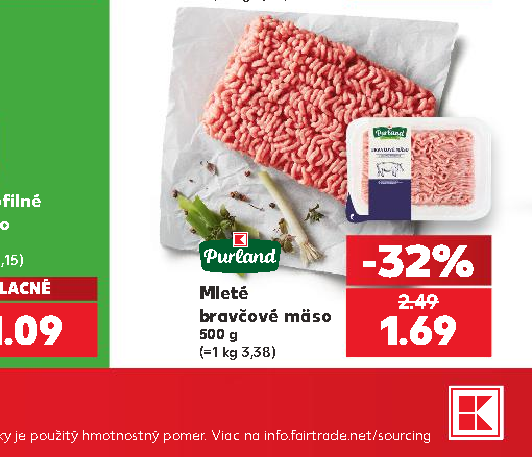 Mleté bravčové mäso