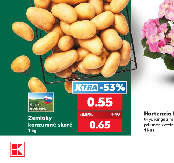 Zemiaky konzumné skoré
