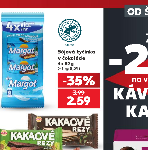 Sójová tyčinka v čokoláde