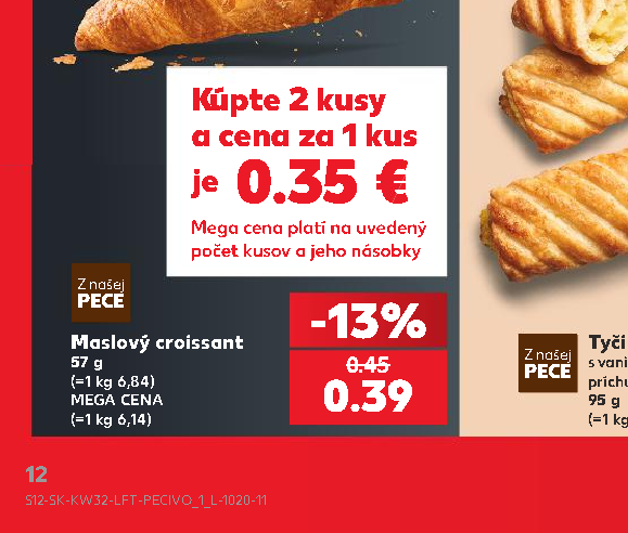 Maslový croissant