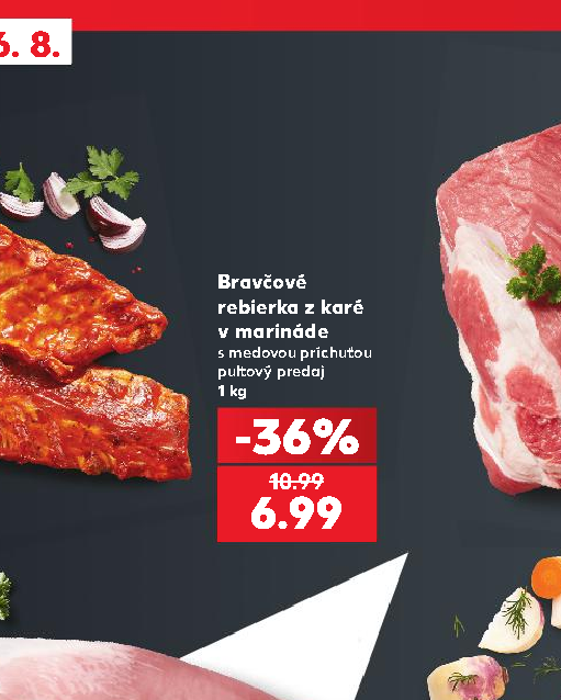 Bravčové rebierka z karé v marináde