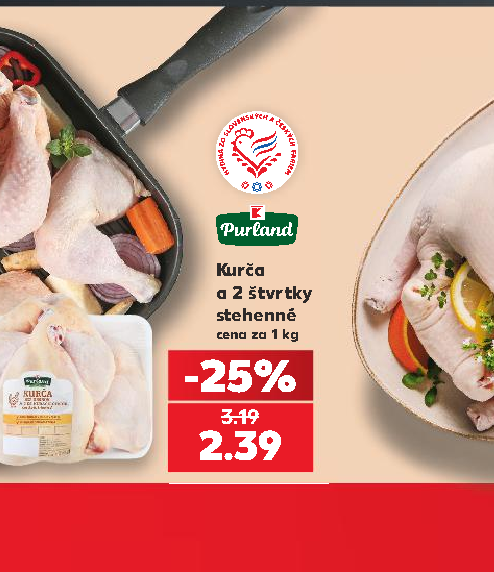 Kurča a 2 štvrtky stehenné