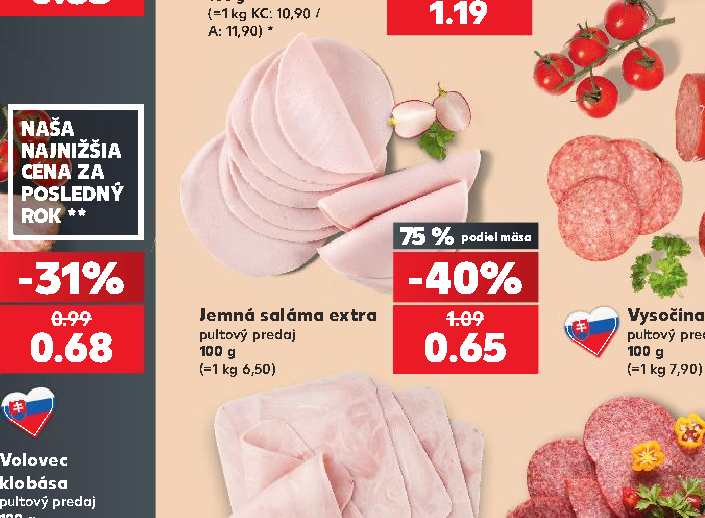 Jemná saláma extra