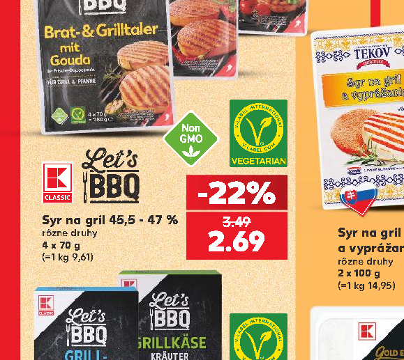 Syr na gril 45,5 - 47 %