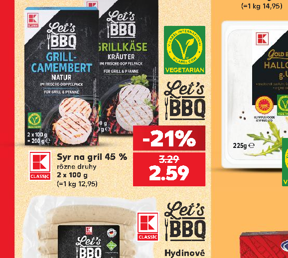 Syr na gril 45 %