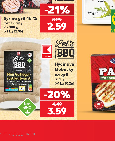 Hydinové klobásky na gril