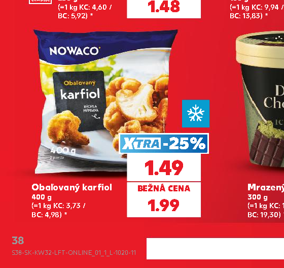 Obaľovaný karfiol