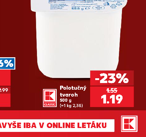 Polotučný tvaroh
