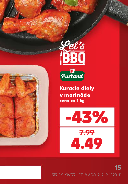 Kuracie diely v marináde