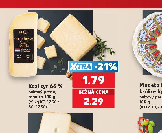 Kozí syr 66 %