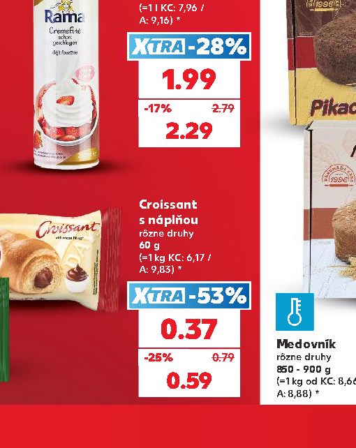 Croissant s náplňou