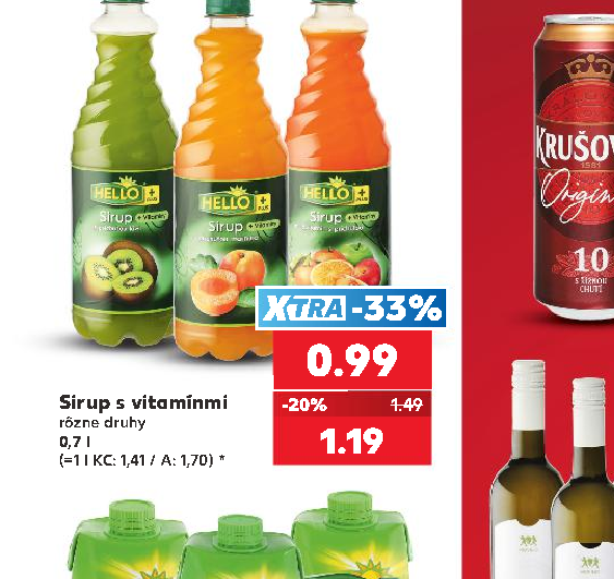 Sirup s vitamínmi