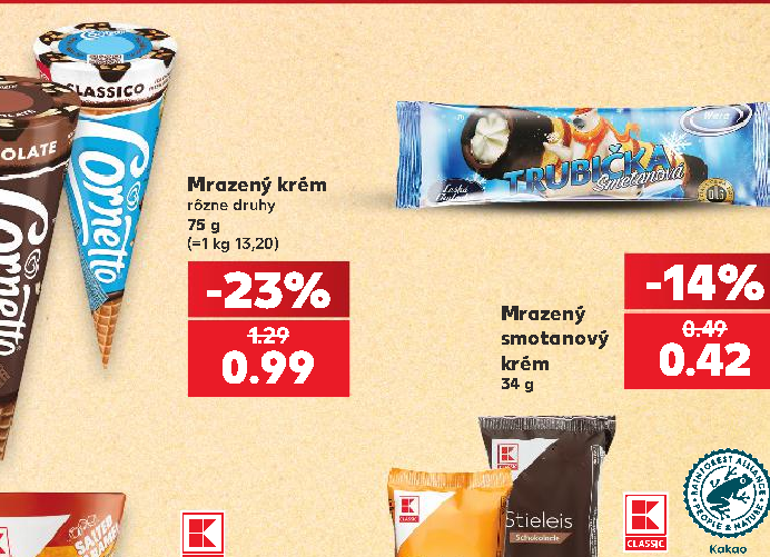 Mrazený smotanový krém