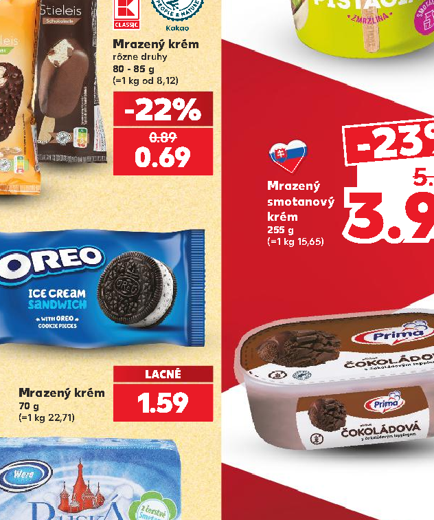Mrazený smotanový krém