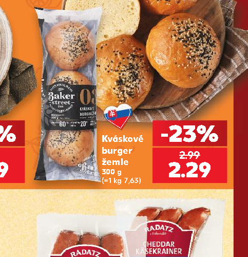 Kváskové burger žemle