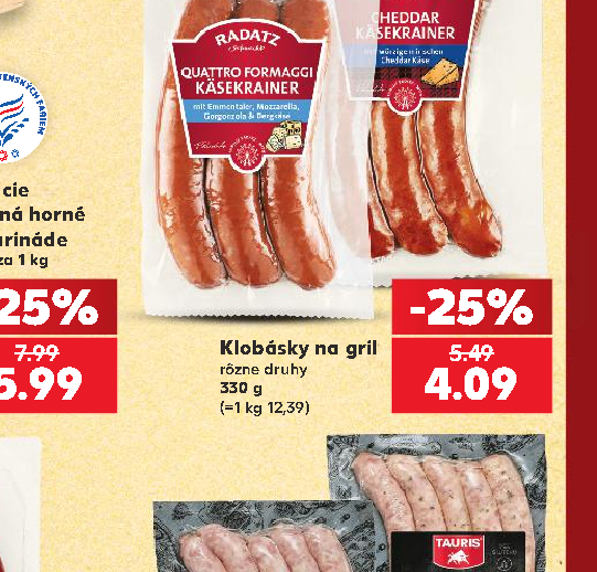 Klobásky na gril
