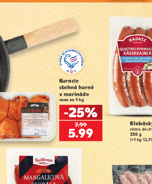 Kuracie stehná horné v marináde