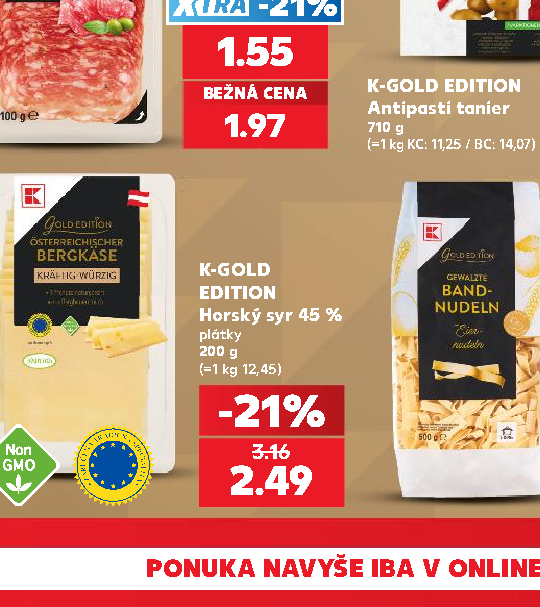 K-GOLD EDITION Horský syr 45 %
