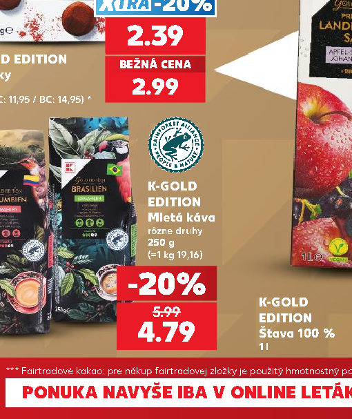 K-GOLD EDITION Mletá káva