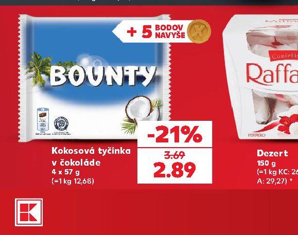 Kokosová tyčinka v čokoláde