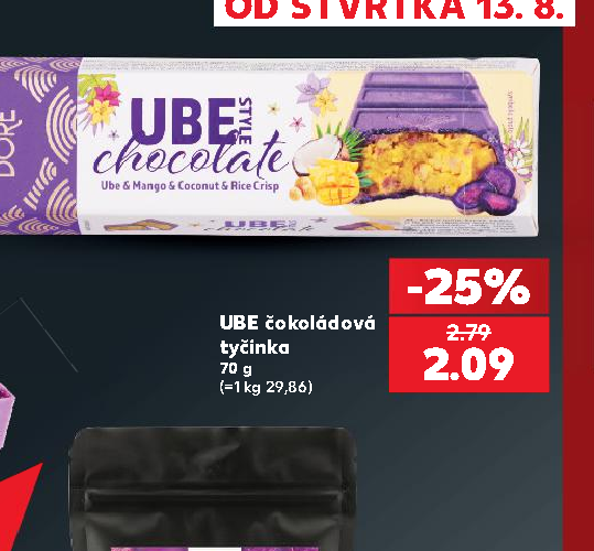 UBE čokoládová tyčinka