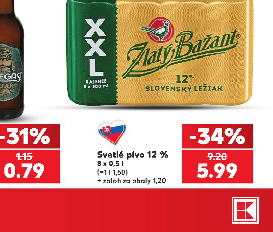 Svetlé pivo 12 %