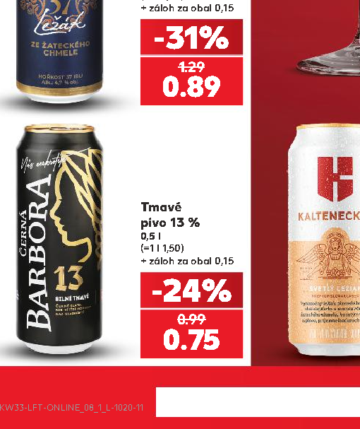 Tmavé pivo 13 %
