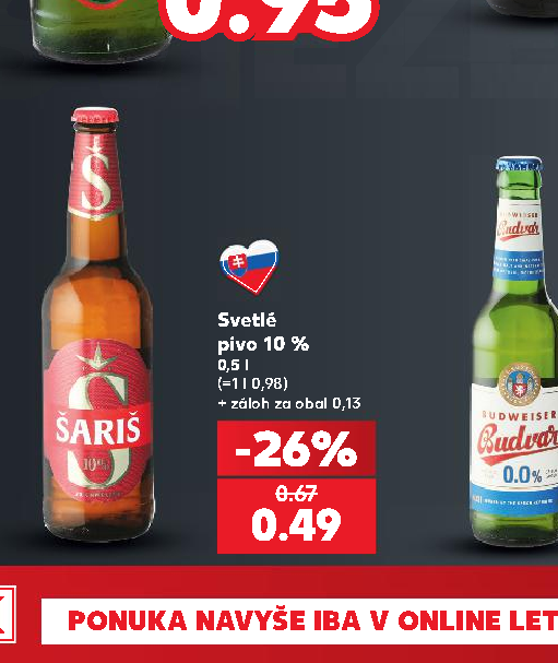 Svetlé pivo 10 %