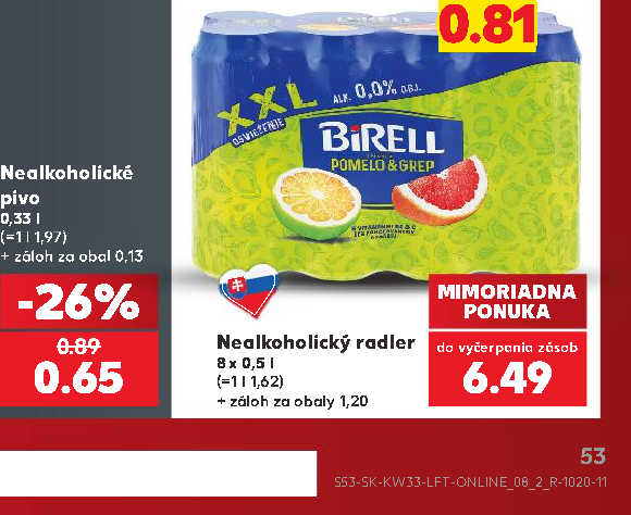 Nealkoholický radler