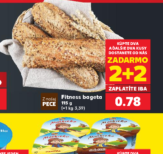 Fitness bageta PECE 115 g