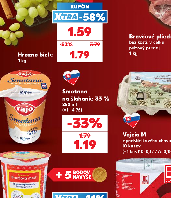 Smotana na šľahanie 33 %