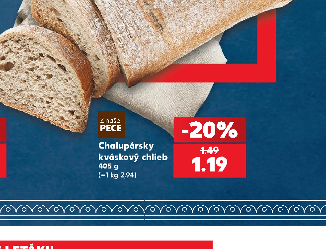 Chalupársky kváskový chlieb