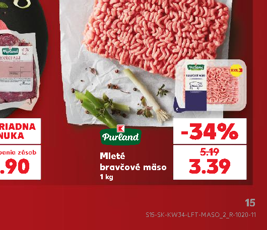 Mleté bravčové mäso
