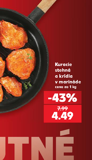Kuracie stehná a krídla v marináde