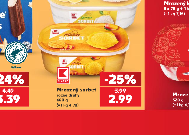 Mrazený sorbet