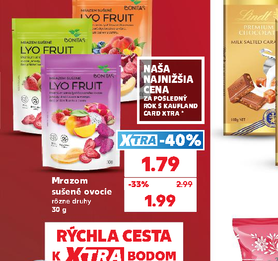 Mrazom sušené ovocie