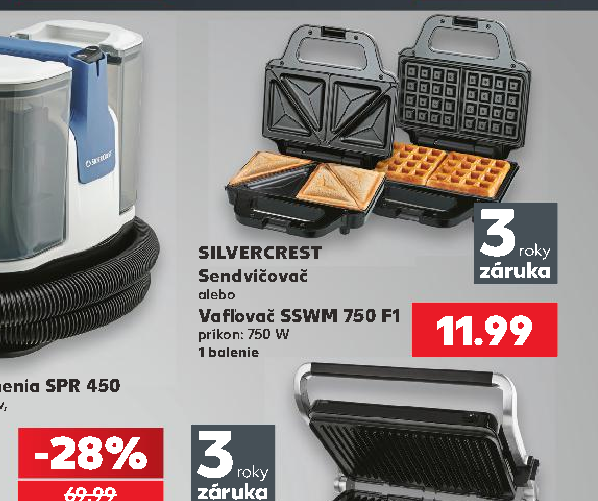 Vafľovač SSWM 750 F1