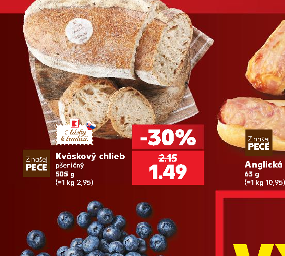 Kváskový chlieb PECE pšeničný