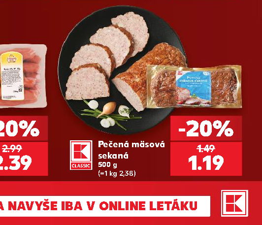 Pečená mäsová sekaná