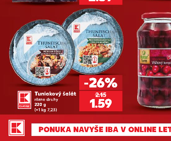 Tuniakový šalát