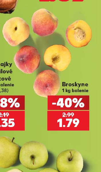 Broskyne 1 kg balenie