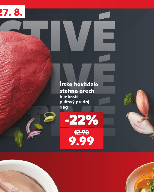 Írske hovädzie stehno orech
