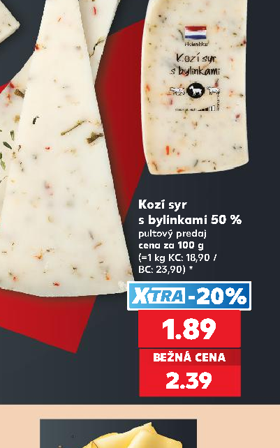Kozí syr s bylinkami 50 %