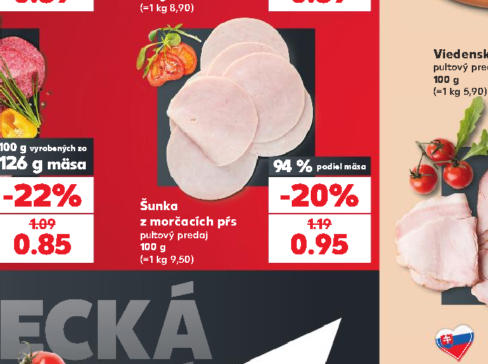 Šunka z morčacích pŕs