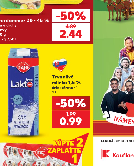 Trvanlivé mlieko 1,5 %