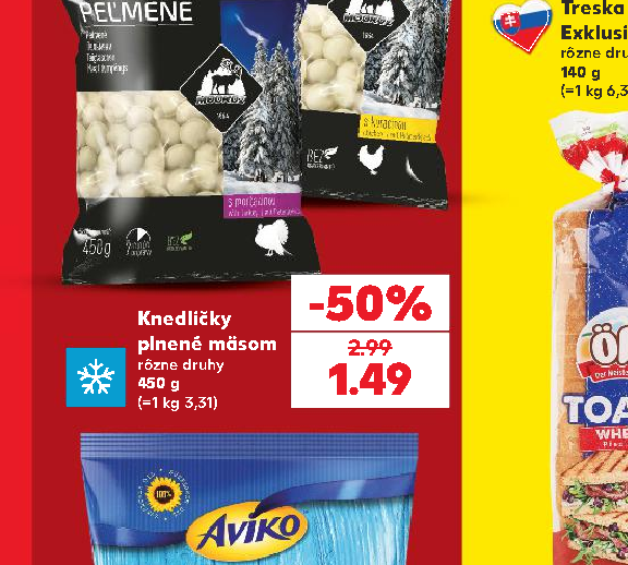 Knedličky plnené mäsom