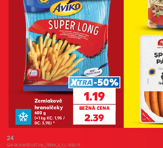 Zemiakové hranolčeky