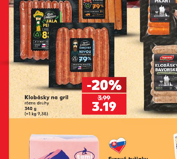 Klobásky na gril