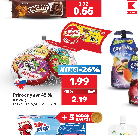 Prírodný syr 45 %